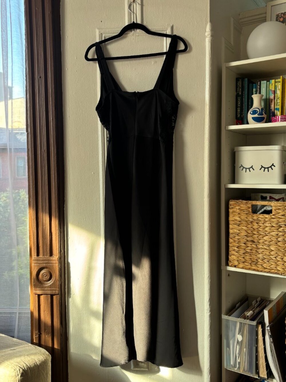 Dress Forum Lace Inset Satin Midi Dress - Picture 4 of 6